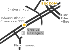 Rechtsanwalt/Notar Berlin, Buckow, Johannisthaler Chaussee 333, Gropius Passagen, Kirschnerweg, Irnbuschweg, Fritz-Erler-Allee